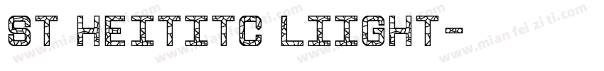 ST HeitiTC lIight字体转换